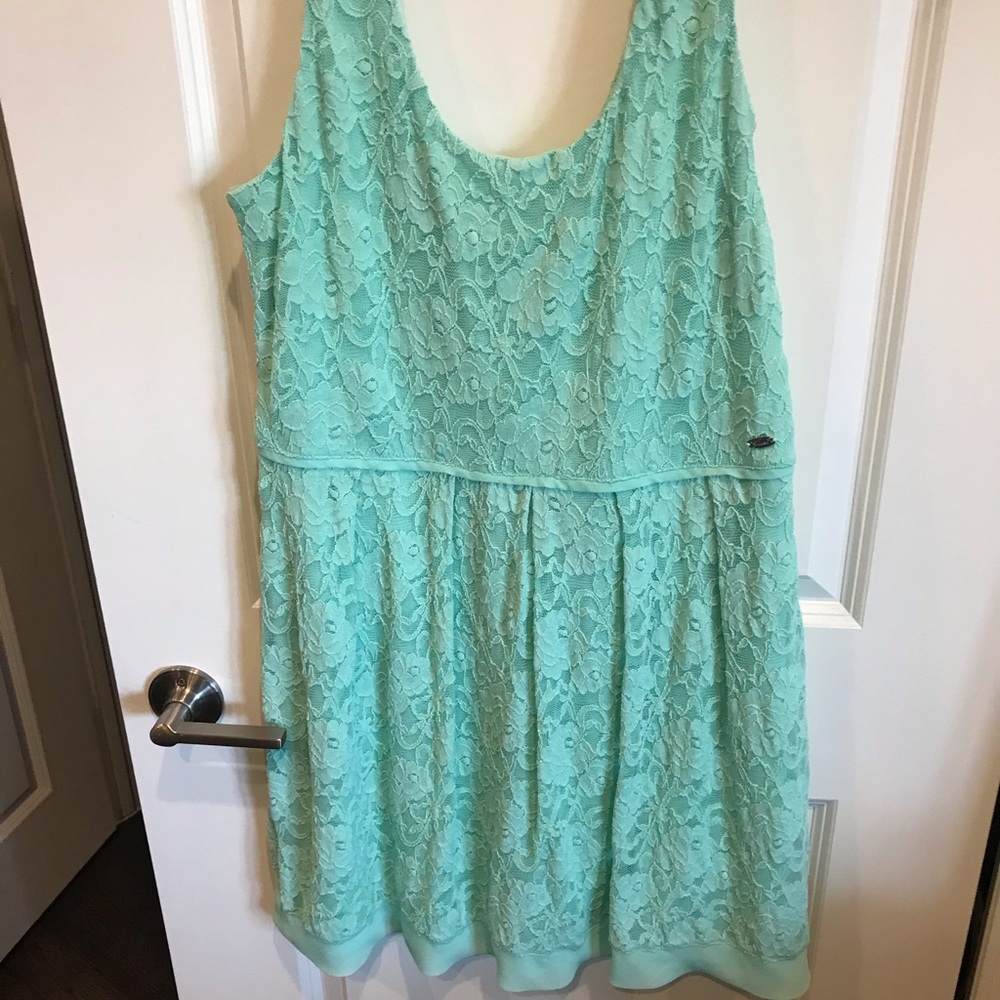 Guess Mint Green Lace Dress